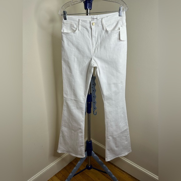 Frame Denim Denim - NWT FRAME HIGH-RISE FLARE WHITE DENIM